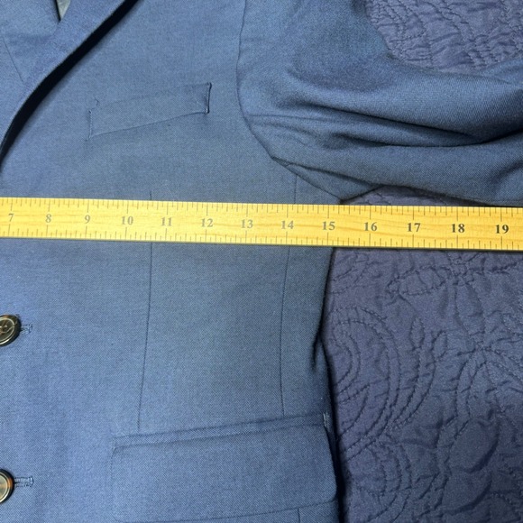 Lauren Ralph Lauren Kids Navy Blue Blazer Suit Jacket Boys Size 12R Read - Picture 5 of 6